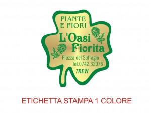 Etichette adesive per fioristi, fiorai e vivaisti (mm 32x35)  (cod.12G)